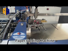 Máquina de plegado de papel industrial duradero con apilador vertical