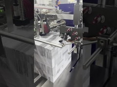 Ancho 480 mm Máquina de plegado de folletos de papel con máquina de etiquetado