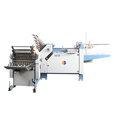 Máquina electrónica industrial del plegamiento del papel A3 automática con la rueda de la succión de tres agujeros