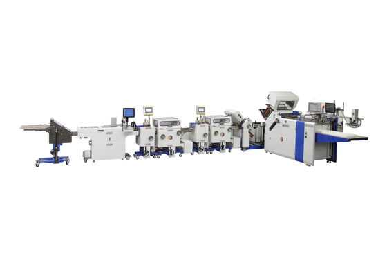 4.2KW Máquina de plegado de folletos farmacéuticos de gran formato con cinturón de conducción 300gm