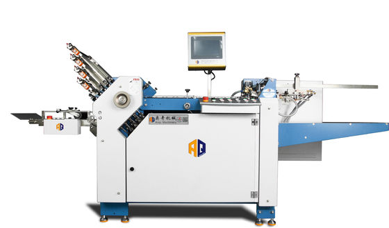 8 placas de abrazadera máquina de plegado de papel ancho automático 480 mm con detección de hojas dobles