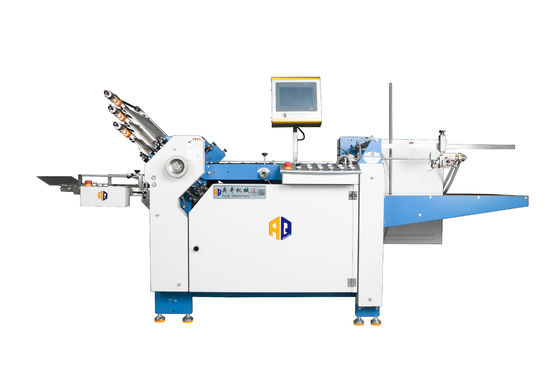 Máquina de plegado de papel comercial de alta eficiencia 200 m/min Panel de control doble