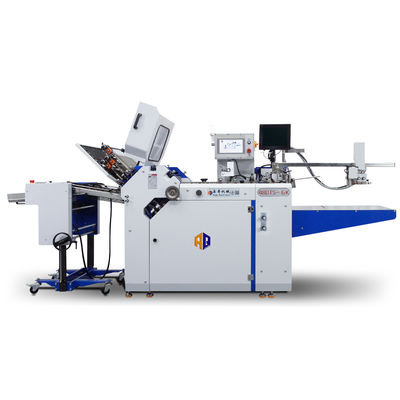 Máquina automática de pliegue de papel de gran formato de cinturón de conducción folleto farmacéutico 220m/min