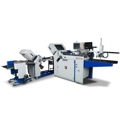 Máquina de plegado para folletos para productos farmacéuticos industriales Manual de libro Folleto de papel