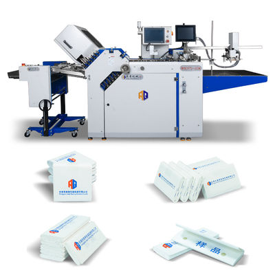 Máquina de plegado de folletos farmacéuticos de gran formato con detección de atascos de papel para la industria farmacéutica