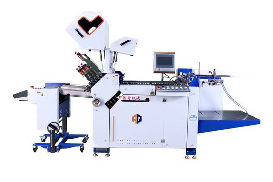 AOQI Máquina de plegado de papel de gran formato para folletos con apilador de entrega
