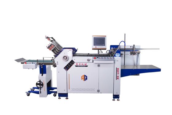 Máquina automática de alta velocidad del plegamiento del papel A4 con la alimentación del establo de la anchura de 360m m