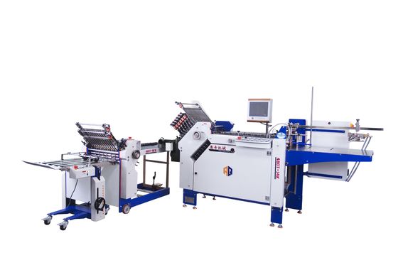 Máquina de plegado de papel industrial de tamaño A3/A4 con 14 bolsillos Máquina de carpeta de folletos
