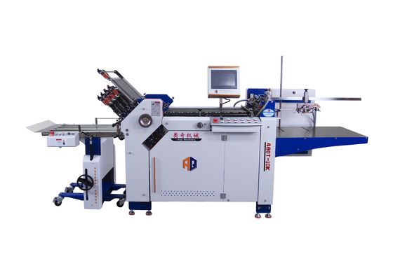 10 Máquina automática de plegado de papel con placa de abrazadera para folletos farmacéuticos