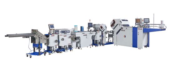 AOQI ancho silencioso 600 mm Máquina de plegado farmacéutico para inserciones farmacéuticas plegadas Sistema de salida farmacéutica